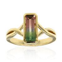 Mehrfarbiger Turmalin-Goldring