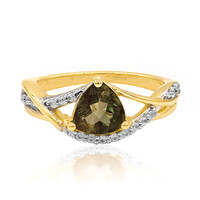 Grüner Tibetanit-Goldring