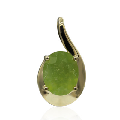 Brasilianischer Grüner Opal-Goldanhänger (Tenner Diniz)