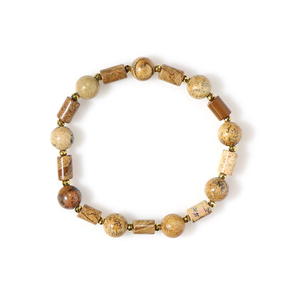 Landschafts-Jaspis-Armband