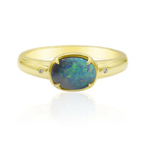 Lightning Ridge-Schwarzer Opal-Goldring (Mark Tremonti)