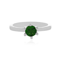 Russischer Diopsid-Silberring