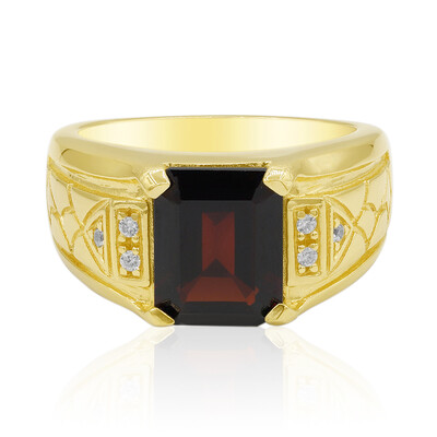 Granat-Silberring