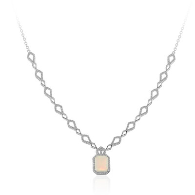 Welo-Opal-Silbercollier