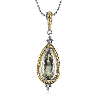 Grüner Amethyst-Silberhalskette (Dallas Prince Designs)