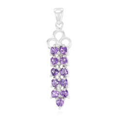 Nigerianischer Amethyst-Silberanhänger