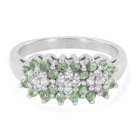 Merelani-Mint-Granat-Silberring