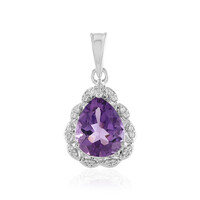 Lavendel-Amethyst-Silberanhänger