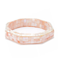 Perlmutt-Mosaik-Armreif (Dallas Prince Designs)