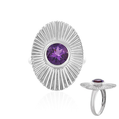 Uruguay-Amethyst-Silberring (de Melo)