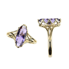 Amethyst-Goldring