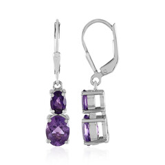 Marokkanischer Amethyst-Silberohrringe