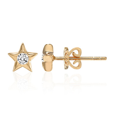 SI1 (G) Brillant-Goldohrringe (Annette)