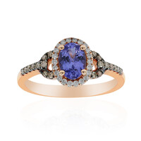 AAA-Tansanit-Goldring