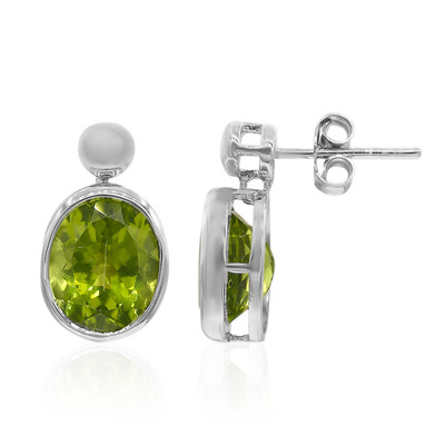 Peridot-Silberohrringe