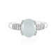 Brasilianischer Aquamarin-Silberring