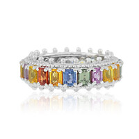 Saphir-Silberring (Dallas Prince Designs)