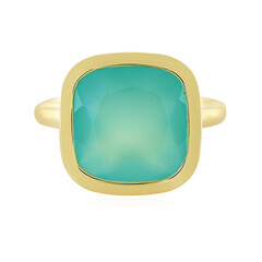 Aqua-Chalzedon-Silberring