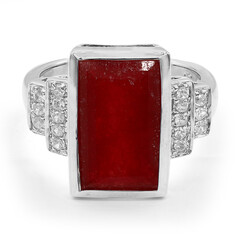 Jade-Silberring