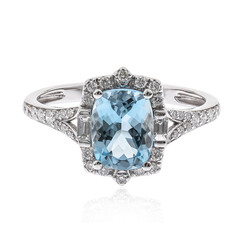 AAA-Brasilianischer Aquamarin-Goldring (CIRARI)