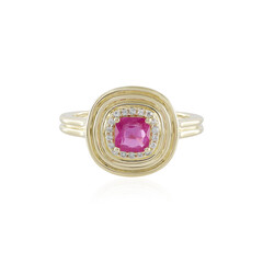 Pinkfarbener Madagaskar-Saphir-Goldring (de Melo)