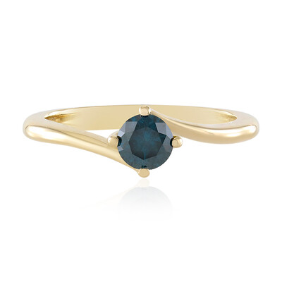 Blauer I2 Brillant-Goldring