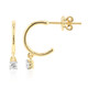 SI1 (G) Brillant-Goldohrringe (Annette)