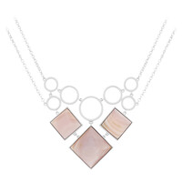 Perlmutt-Silbercollier