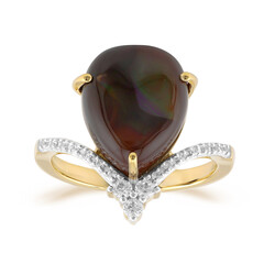 Feuerachat-Goldring