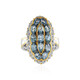 Tansania-Aquamarin-Silberring (Gems en Vogue)