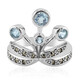 Himmelblauer Topas-Silberring (Annette classic)