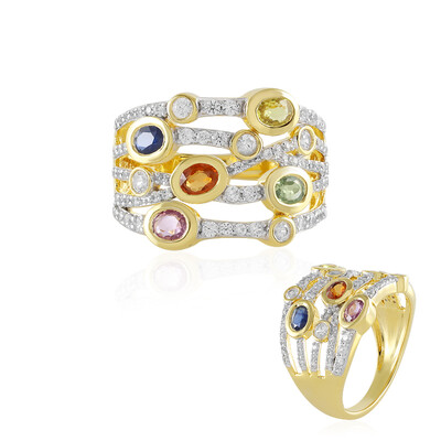 Saphir-Silberring