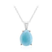 Larimar-Silberhalskette