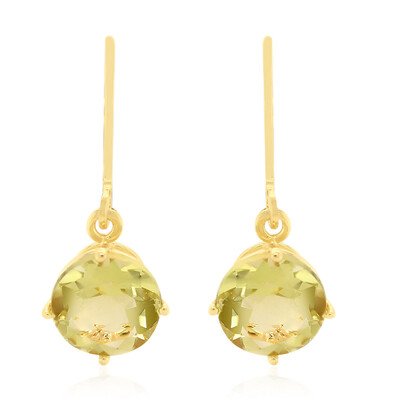 Ouro Verde-Quarz-Silberohrringe