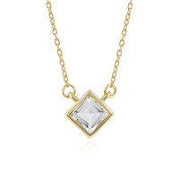 Weißer Topas-Silbercollier