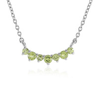 Peridot-Silbercollier