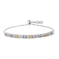 Edelstein-Silberarmband