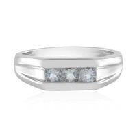 Brasilianischer Aquamarin-Silberring