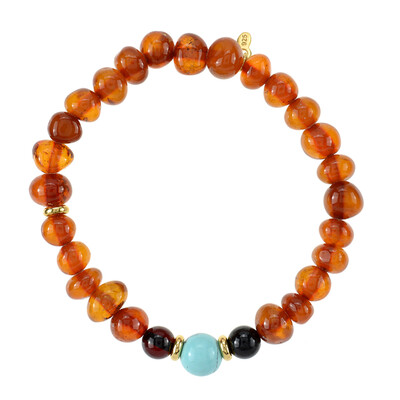 Baltischer Bernstein-Silberarmband (dagen)