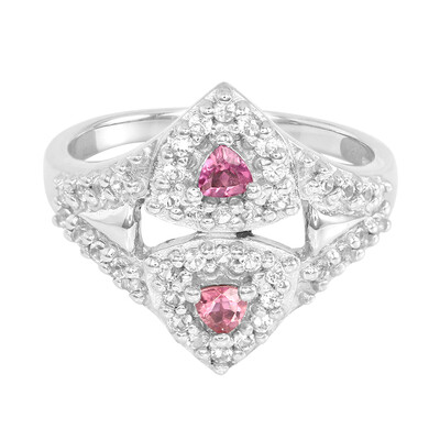 Pinkfarbener Turmalin-Silberring