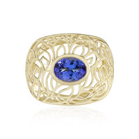 AAA-Tansanit-Goldring (Ornaments by de Melo)