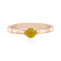 Gelber Madagaskar-Saphir-Silberring