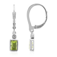 Peridot-Silberohrringe
