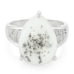 Dendriten-Achat-Silberring