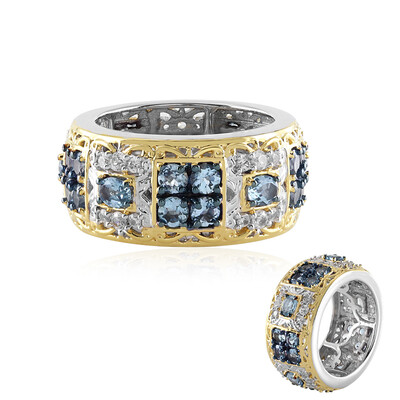 Tansania-Aquamarin-Silberring (Gems en Vogue)