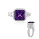 Sibirischer Amethyst-Silberring