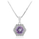 Amethyst-Silberhalskette