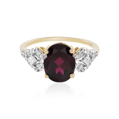 Magenta-Granat-Goldring