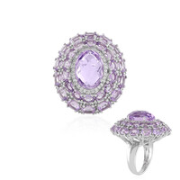 Lavendel-Amethyst-Silberring