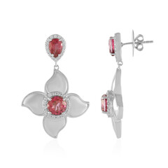 Pinkfarbener Topas-Silberohrringe (Dallas Prince Designs)